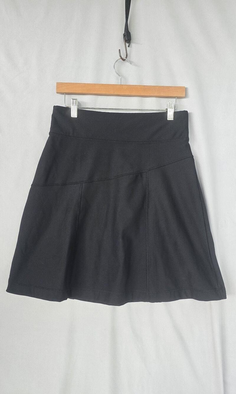 L.L. Bean Skirt Womens XS Black Knit A Line Mini Pull On Stretch Casual Summer